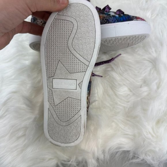 Steve Madden JCeecee Crystal Embellished Sneaker in Tie Dye - Picture 6 of 6